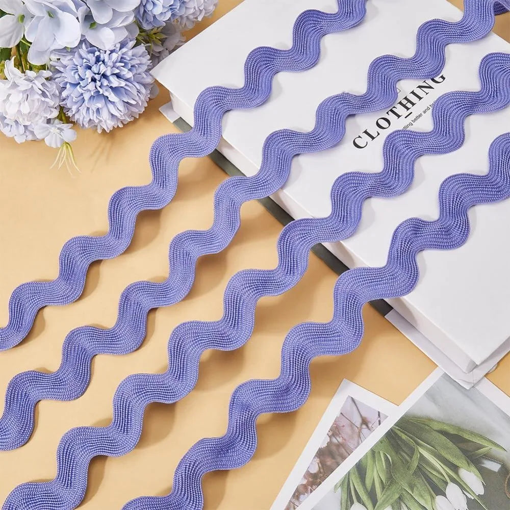 10 Yards Aquamarine Rick Rack Zig Zag Fringe Trim 1.5" Wide Sewing Trim Ribbon Axl