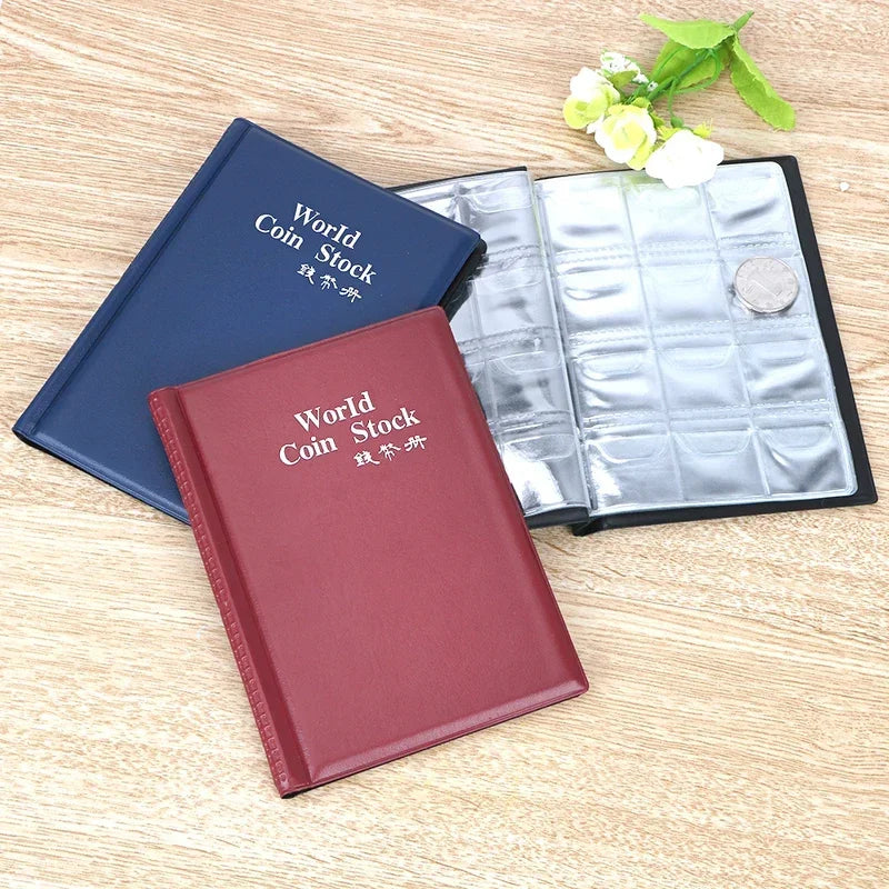 120-Pocket Coin Collection Album – Coin Holder Organizer Coin Collection Album Axl