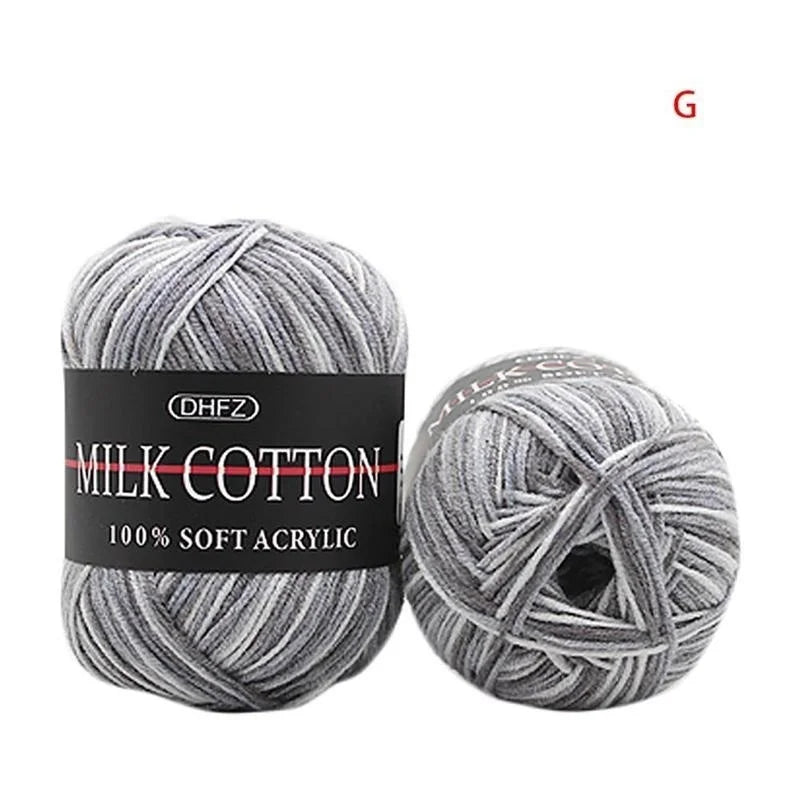 Mixed Colour 50g Soft Cotton Knitting & Crochet Yarn – Baby Safe Knitting Yarn Axl