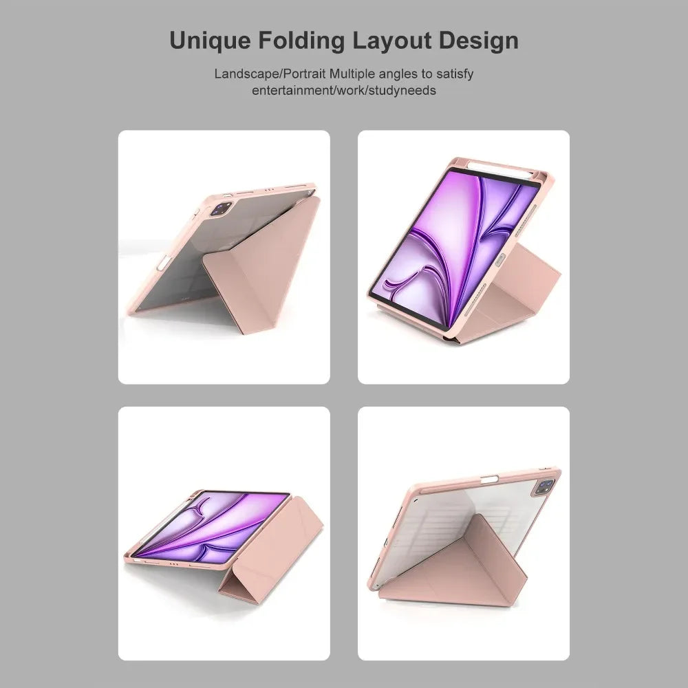 Y-Fold Magnetic iPad Case – Air, Pro 11/13, 6th–10th Gen Tablet Case Axl