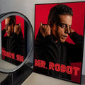 Mr. Robot Poster – Self-Adhesive Wall Art Sticker | Home Décor Wall Art Sticker Axl Black11 40X60cmNoframe