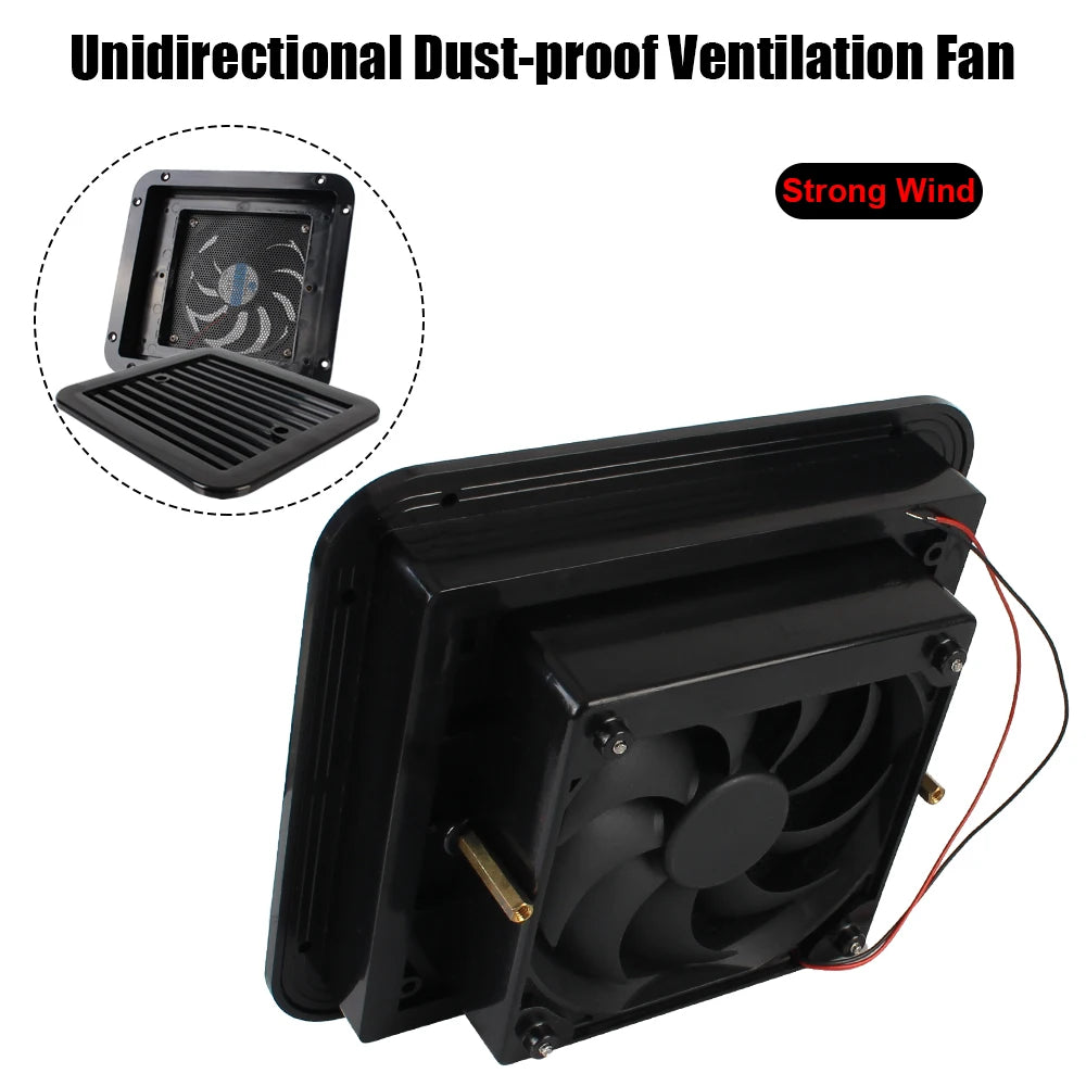 RV Fridge Vent Fan 12V – Silent Caravan Exhaust Ventilation RV Ventilation Fan Axl