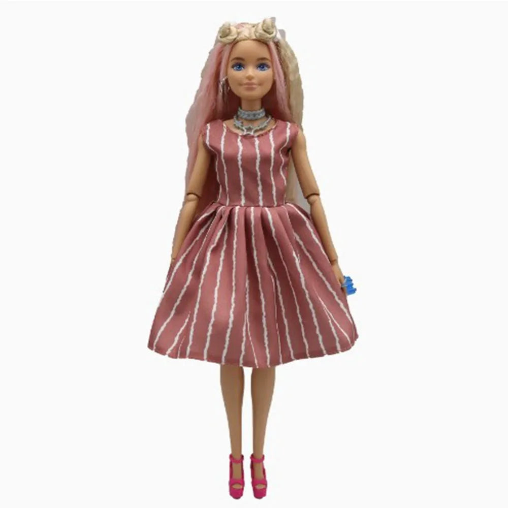 Handmade Doll Clothes Floral & Polka Dot Dresses for 30cm Dolls Doll Clothes Axl 8