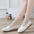 Women's Knit Ballet Flats – Pointed Toe Slip-On Loafers Ballet Flat Shoes Axl White 39
