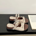 Women's Floral Butterfly-Knot Wedge Slippers | Summer Sandals Wedge Slippers Axl Beige 36
