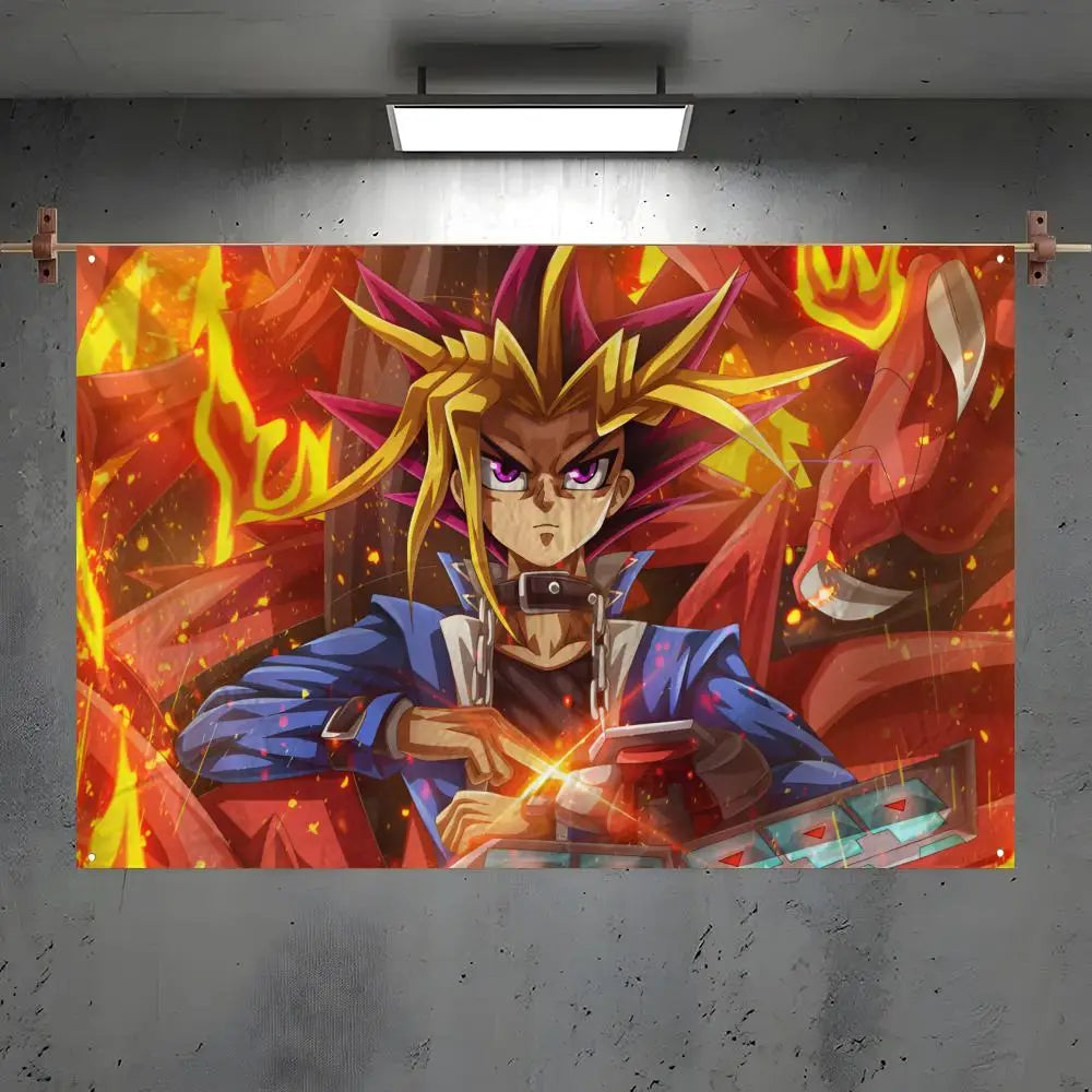 Yu-Gi-Oh Anime Flag Banner – Indoor & Outdoor Wall Decor Anime Flag Banner Axl White3 60x90cm
