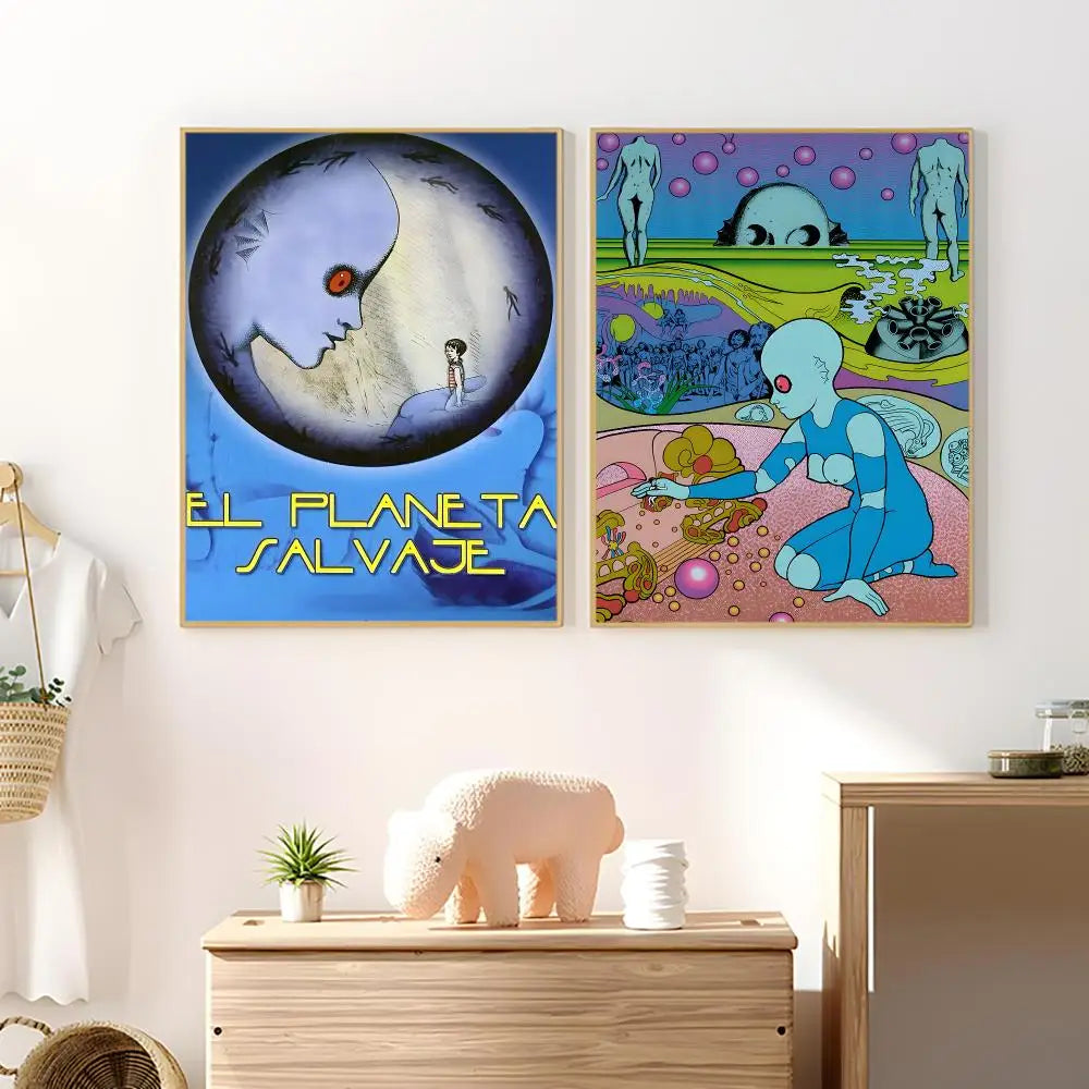 Fantastic Planet Poster HD Waterproof Wall Sticker | Home Décor Wall Sticker Decal Axl