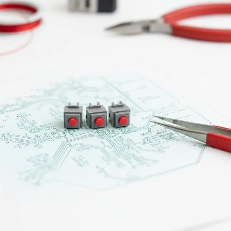 Kailh 10Pcs Silent Micro Switch 6x6x7.3mm Wireless Mouse DIY Silent Micro Switch Axl