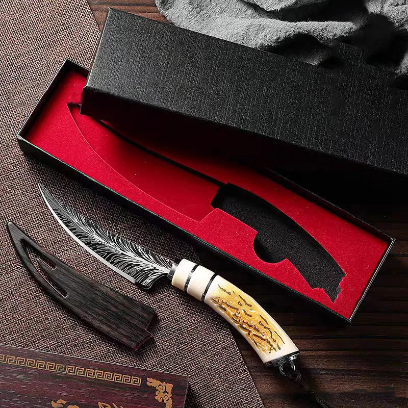 Damascus Steel Boning Knife – Sharp Blade, Sheath & Gift Box Boning Knife Axl