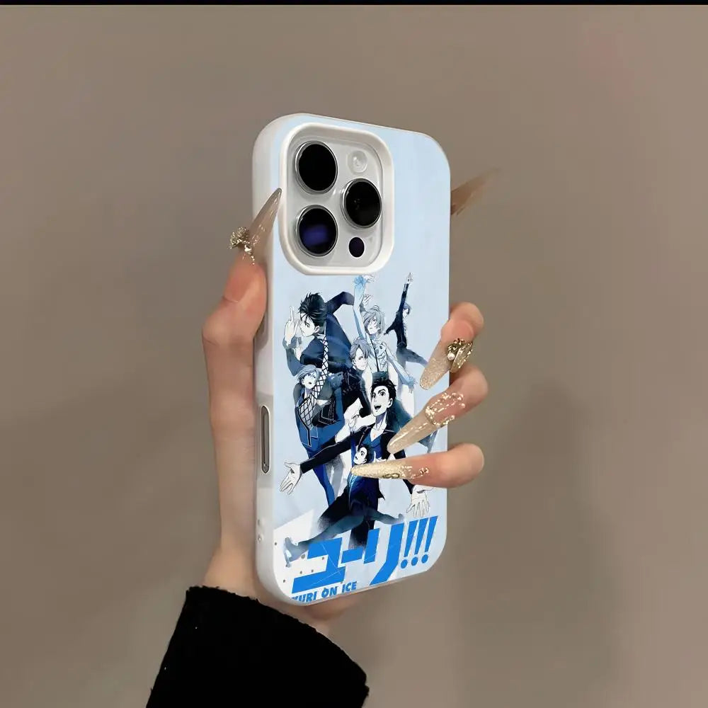 Yuri on Ice Anime iPhone Case 2-in-1 Card Holder | 13–17 Anime Phone Case Axl