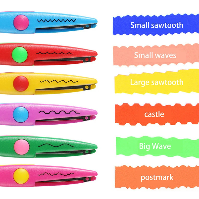 6-Piece Decorative Edge Scissors Set – DIY Craft & Card Making Decorative Craft Scissors Axl