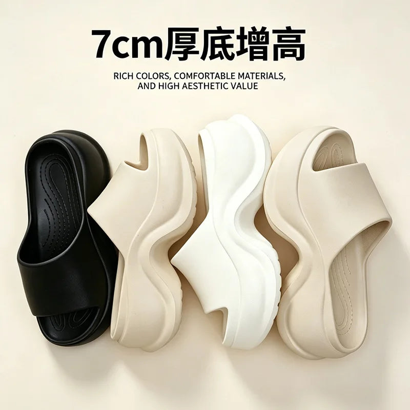 Women's Platform Slippers – Non-Slip EVA Thick Sole Sandals Platform Slippers Axl