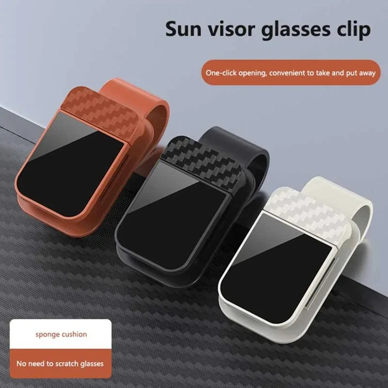 Car Sun Visor Sunglasses Clip & Card Ticket Holder Car Visor Organizer Axl