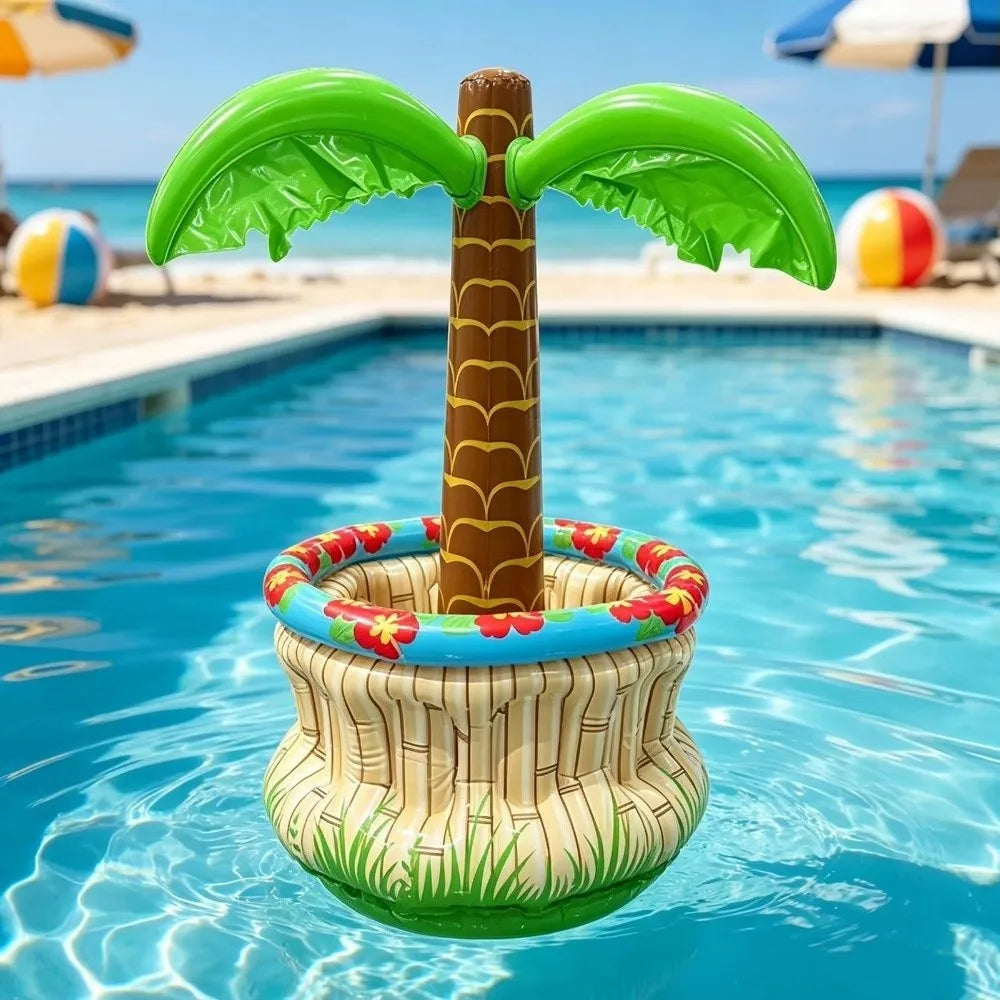 Inflatable Pool Cup Holder Float – PVC Cooler Table Accessory Inflatable Pool Float Axl