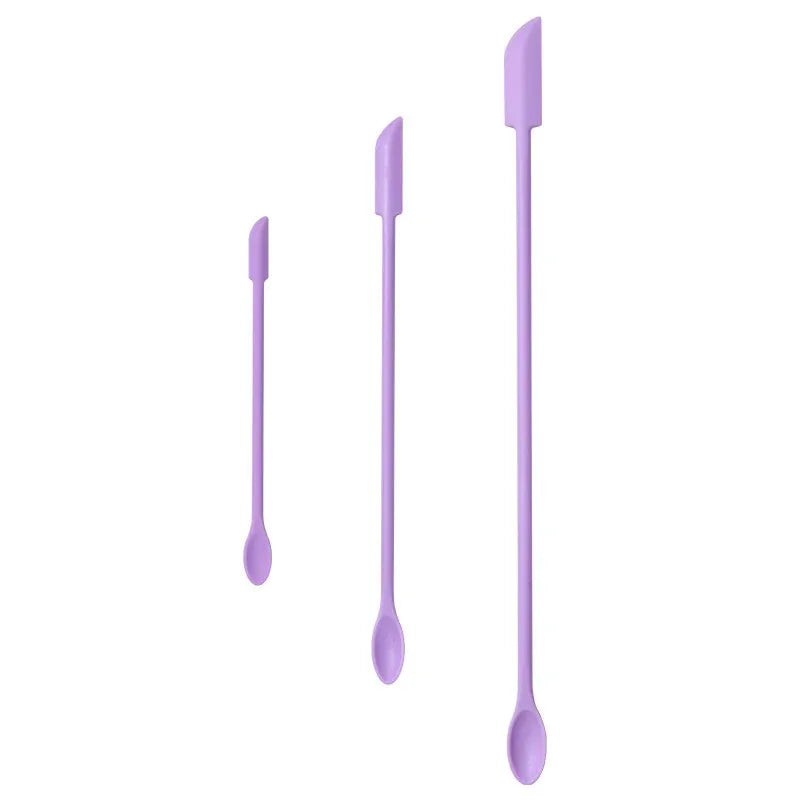 3-Piece Silicone Spatula Set – Mini Makeup & Skincare Scraper Makeup Spatula Set Axl
