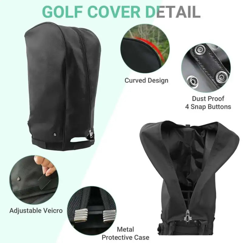 Golf Bag Rain Cover – Waterproof Dustproof Club Protector Golf Bag Cover Axl