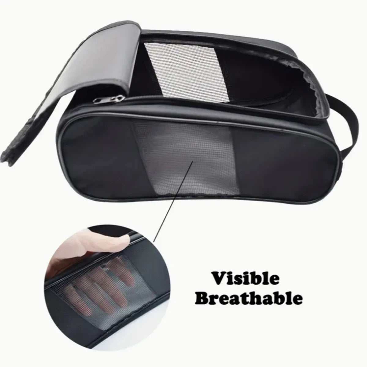 Portable Golf Shoe Bag – Breathable Oxford Cloth Carrier Sports Shoe Bag Axl