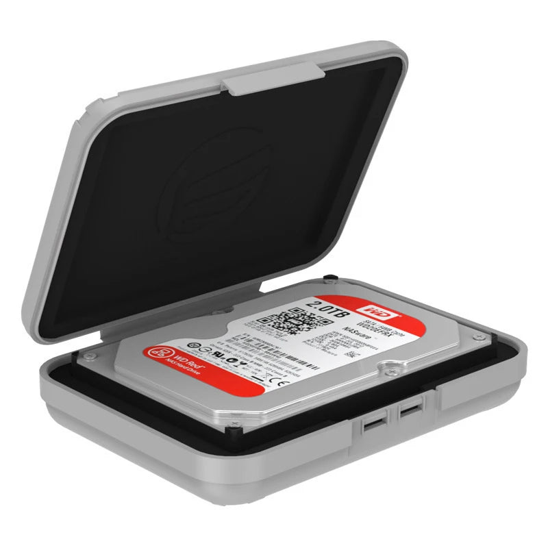 3.5 Inch HDD Protective Case – Shockproof & Dustproof Storage Box HDD Storage Case Axl
