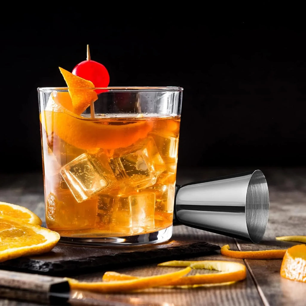Stainless Steel Jigger Set – 4 Dual-Sided Bartender Measure Cups Bar Jigger Set Axl
