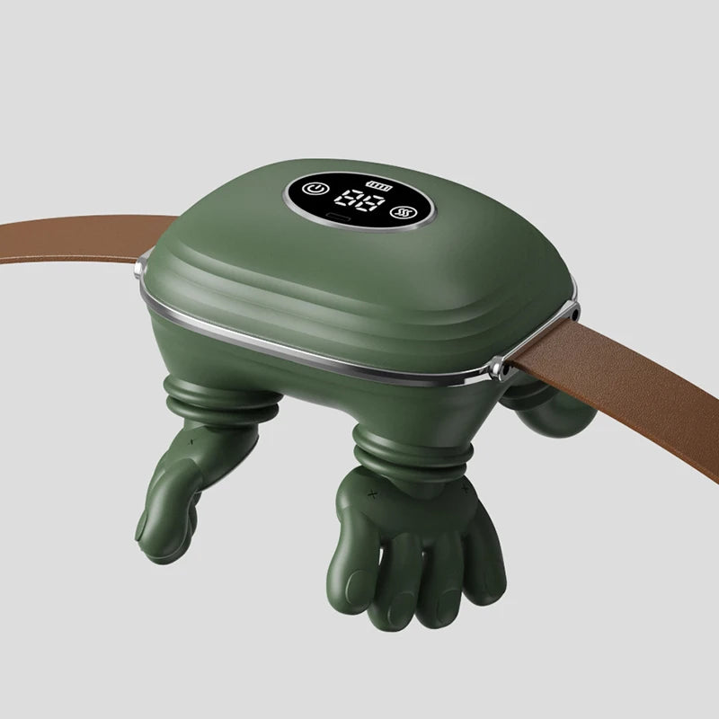 Neck & Shoulder Massager – LCD, 3-Speed & Warm Compress Neck Massager Axl green