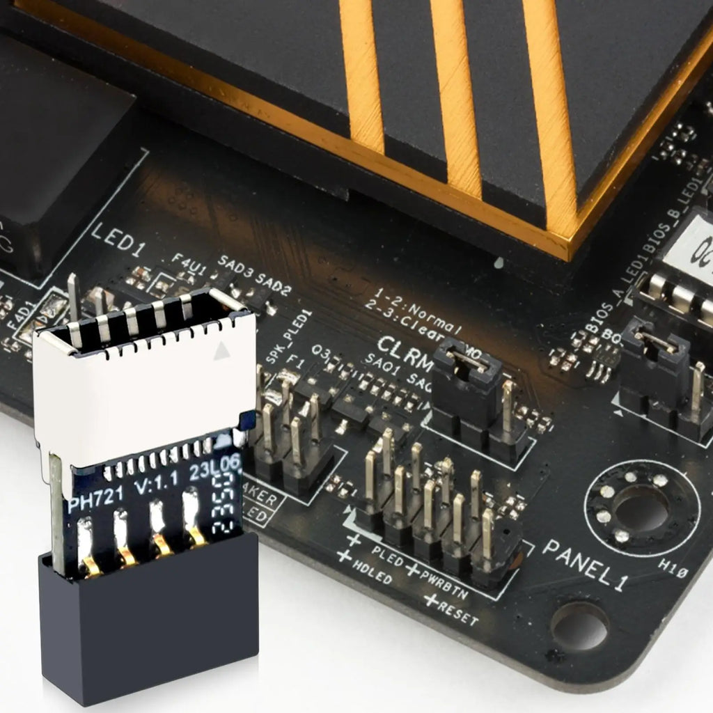 USB 2.0 Header to Type-E USB-C Motherboard Adapter Motherboard USB Adapter Axl