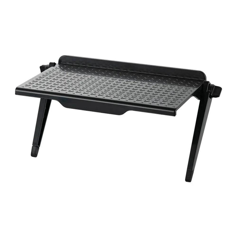 TV Monitor Top Shelf Organizer – Foldable 2-Tier Storage Rack Monitor Storage Shelf Axl
