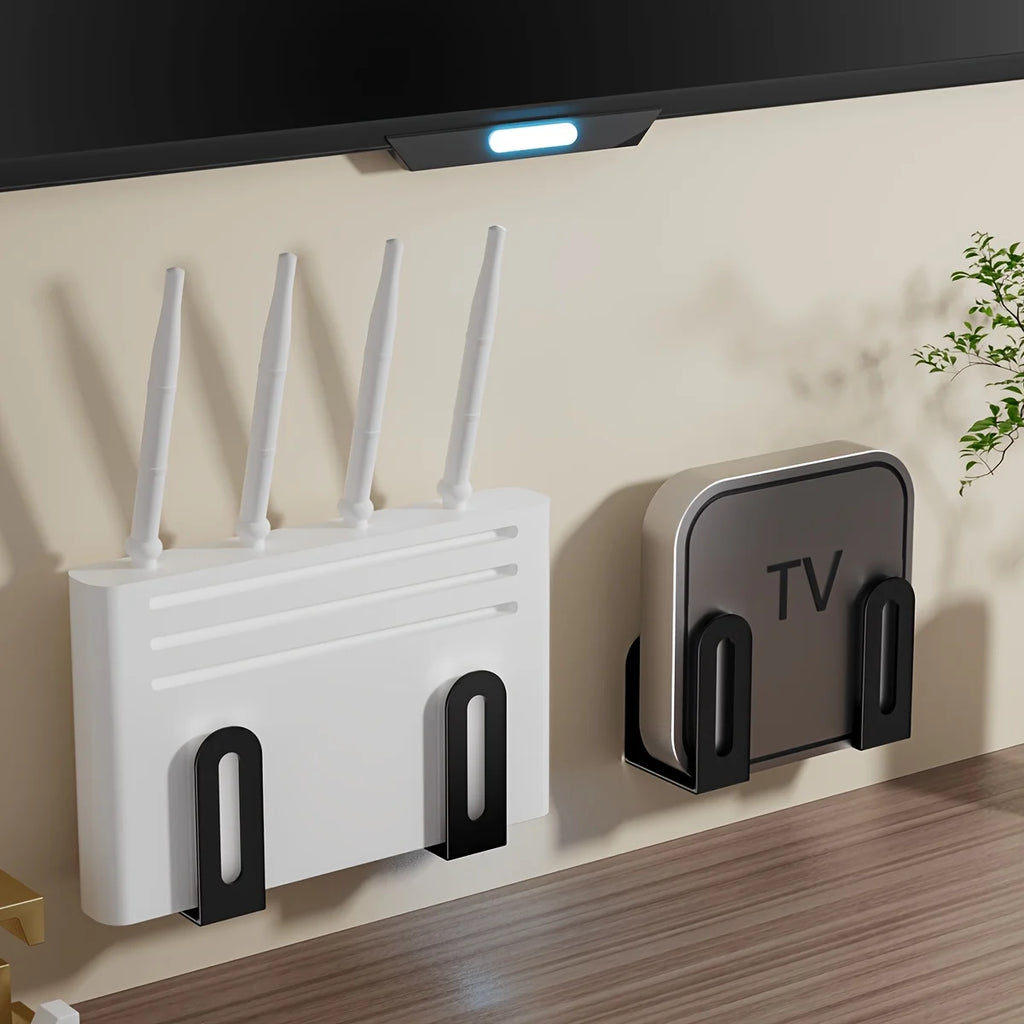 Wall Storage Rack for TV Box, Router & Kitchen Organizer Set Wall Storage Rack Axl