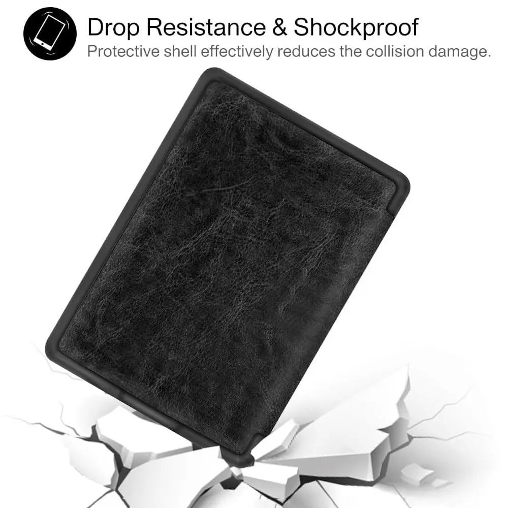 PU Leather Folio Case for Kindle 4th/5th Gen – Magnetic Cover E-Reader Folio Case Axl