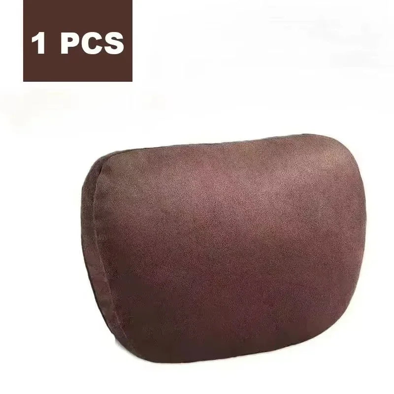 S-Class Soft Adjustable Car Neck Pillow | Universal Headrest Car Neck Pillow Axl Mocha 1 PCS