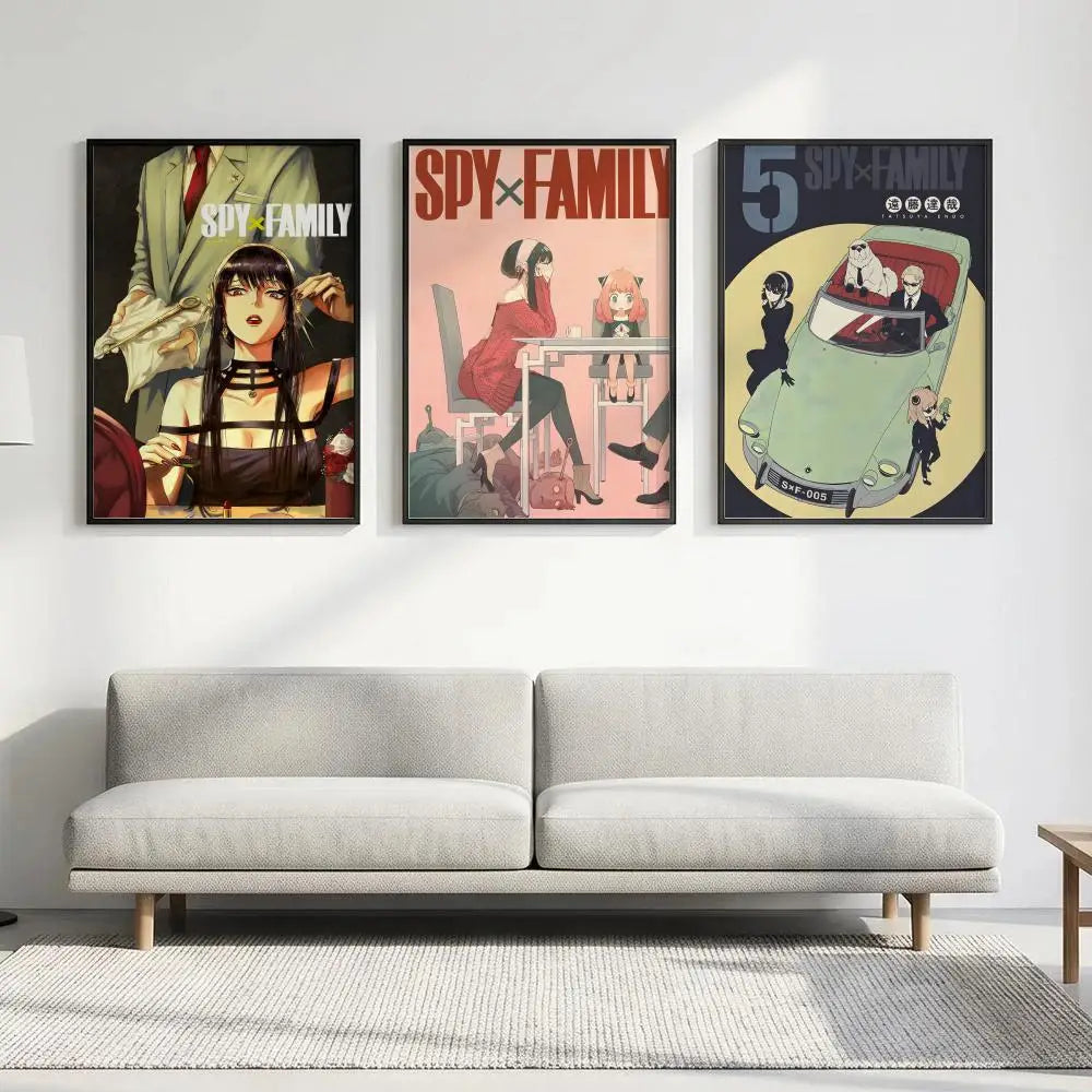 Spy x Family Anime Poster – HD Waterproof Wall Art Decor Anime Wall Poster Axl
