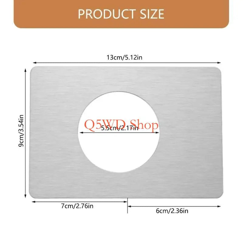 Door Reinforcement Plates – Stainless Steel Handle Backplate 2Pcs Door Reinforcement Plate Axl