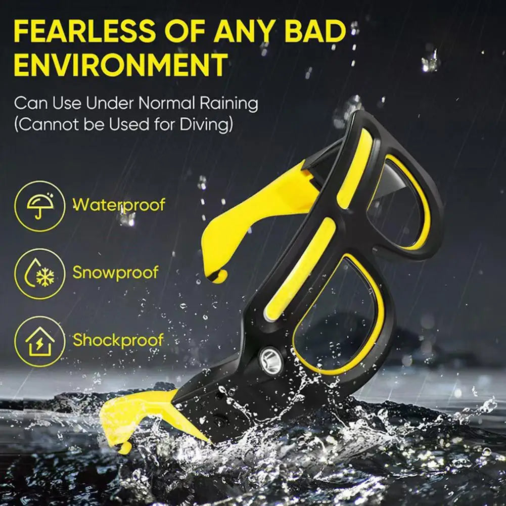 Hands-Free LED Glasses Headlamp – 800 Lumen Rechargeable Light LED Glasses Headlamp Axl