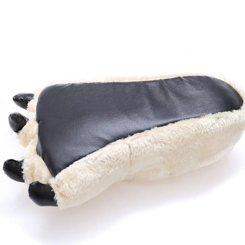 Bear Paw Fuzzy Slippers – Unisex Faux Fur Animal Claw Novelty Slippers Axl