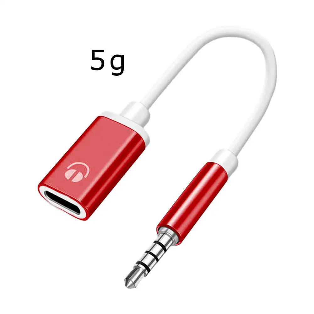 3.5mm to USB-C Audio Adapter | Headphone Jack Converter Audio Adapter Cable Axl Red