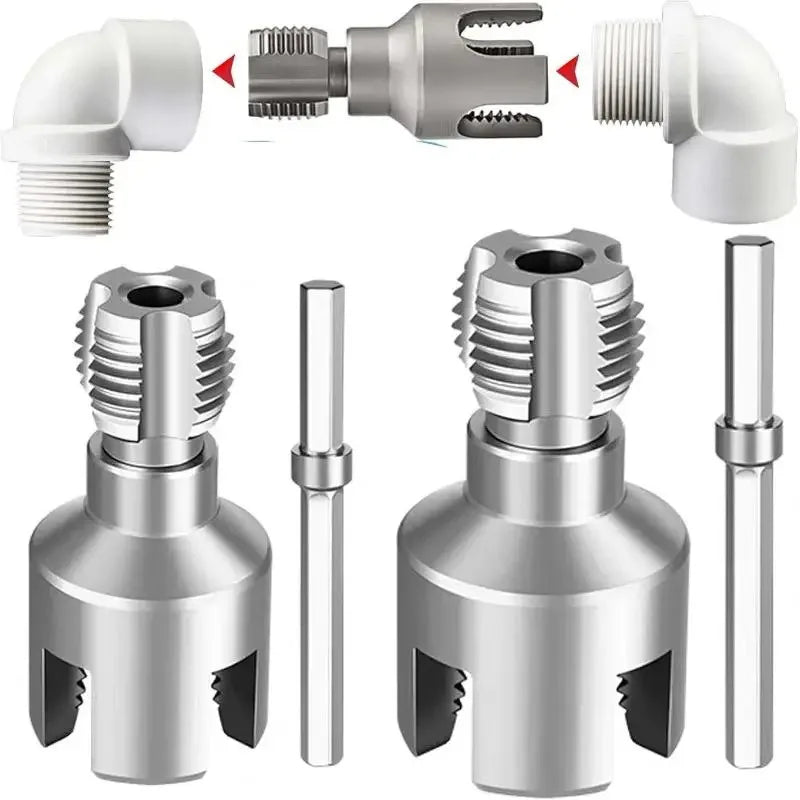Electric Drill Pipe Threader Kit – Internal & External Threading Pipe Threader Kit Axl