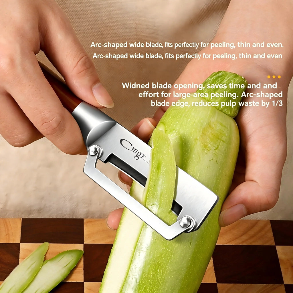 PLYS Stainless Steel Vegetable & Fruit Peeler | Non-Slip Vegetable Peeler Axl