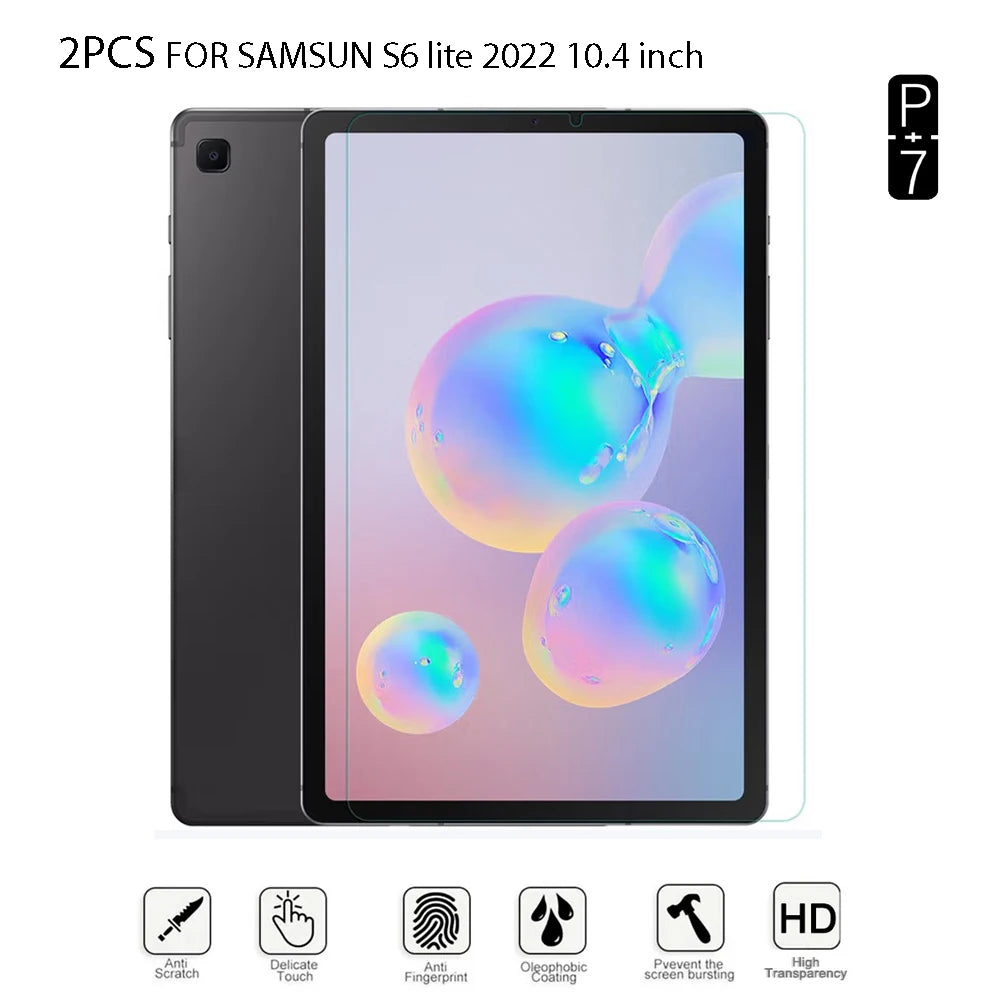 2-Pack Tempered Glass Screen Protector – Samsung Galaxy Tab S6 Lite Tablet Screen Protector Axl FOR S6LITE 2022