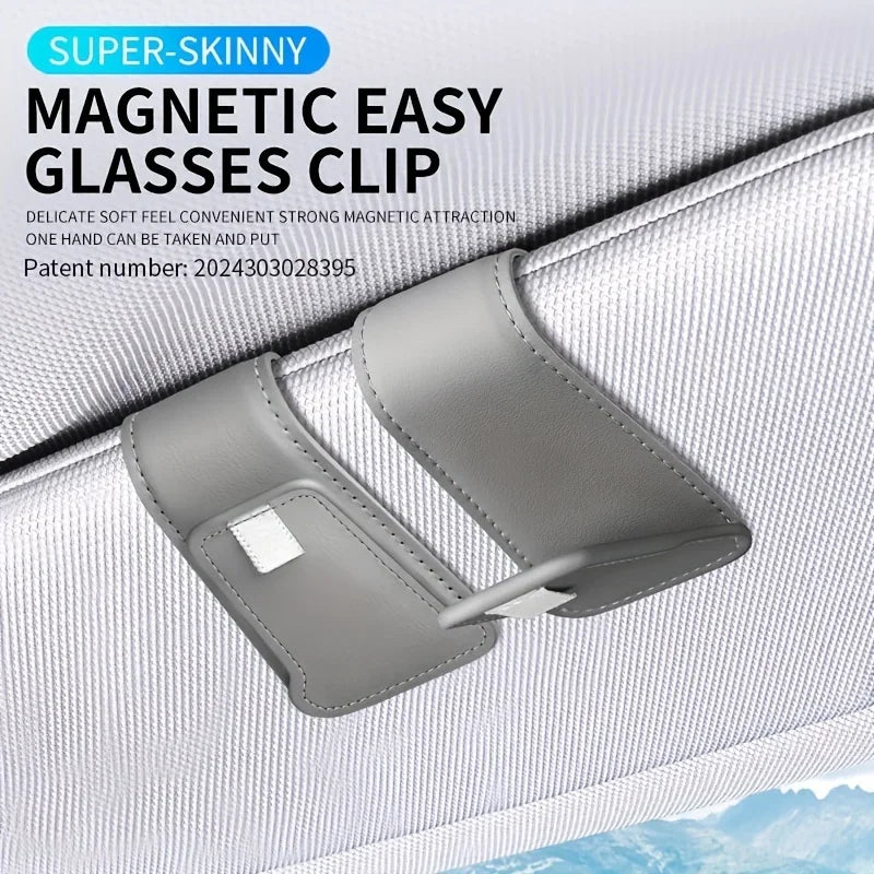 Magnetic Car Sun Visor Glasses Holder Clip | Universal Fit Car Glasses Holder Axl