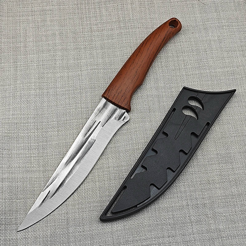Stainless Steel Boning Knife with Sheath – Meat, Fish & BBQ Boning Knife Axl Knife A