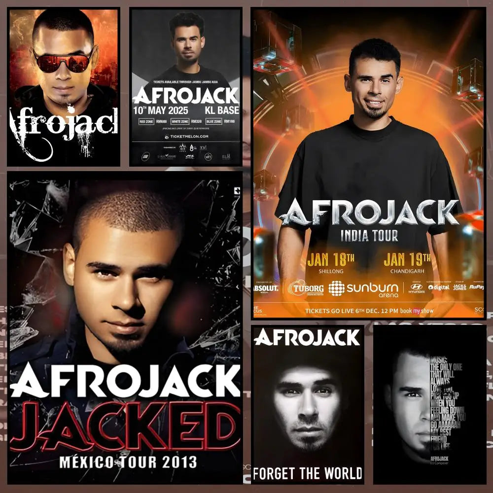 Afrojack Waterproof PVC Wall Poster – Peel-and-Stick HD Art Wall Art Poster Axl