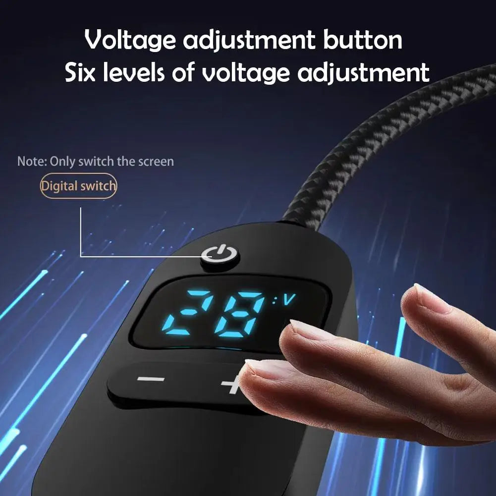 USB-C to DC PD 140W Adapter Cable – Adjustable Voltage Display Power Adapter Cable Axl