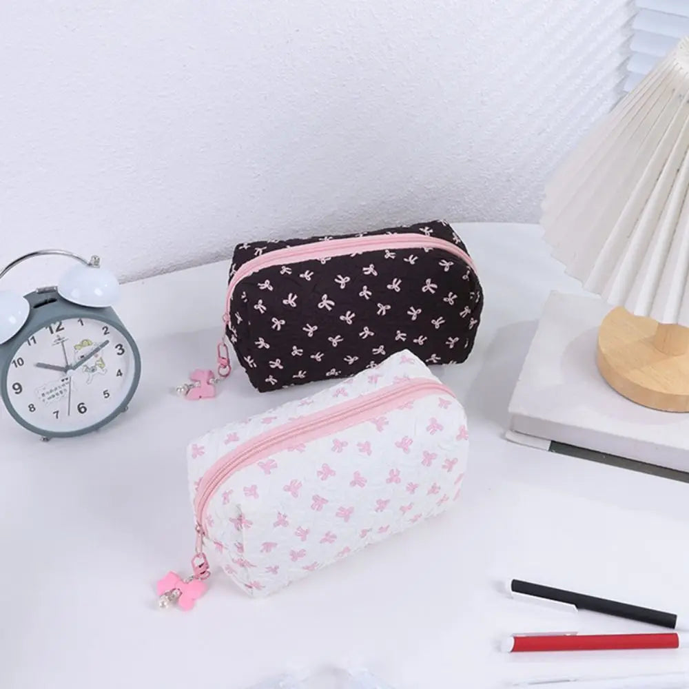 Bowknot Pencil Case – Large Capacity Pen & Cosmetic Bag Pencil Case Axl