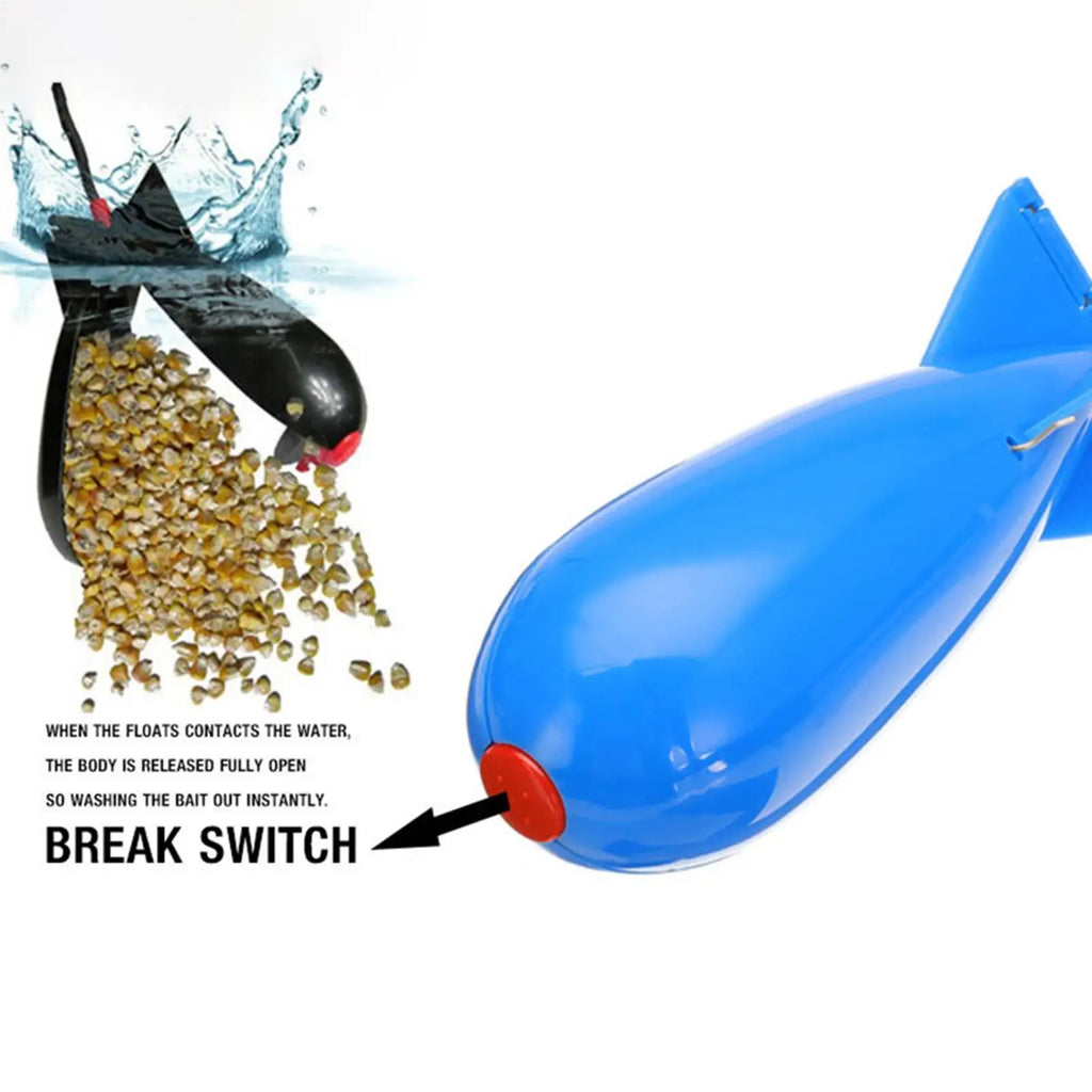 Carp Fishing Rocket Bait Feeder Float Cage – PP Bait Dispenser Fishing Bait Feeder Axl