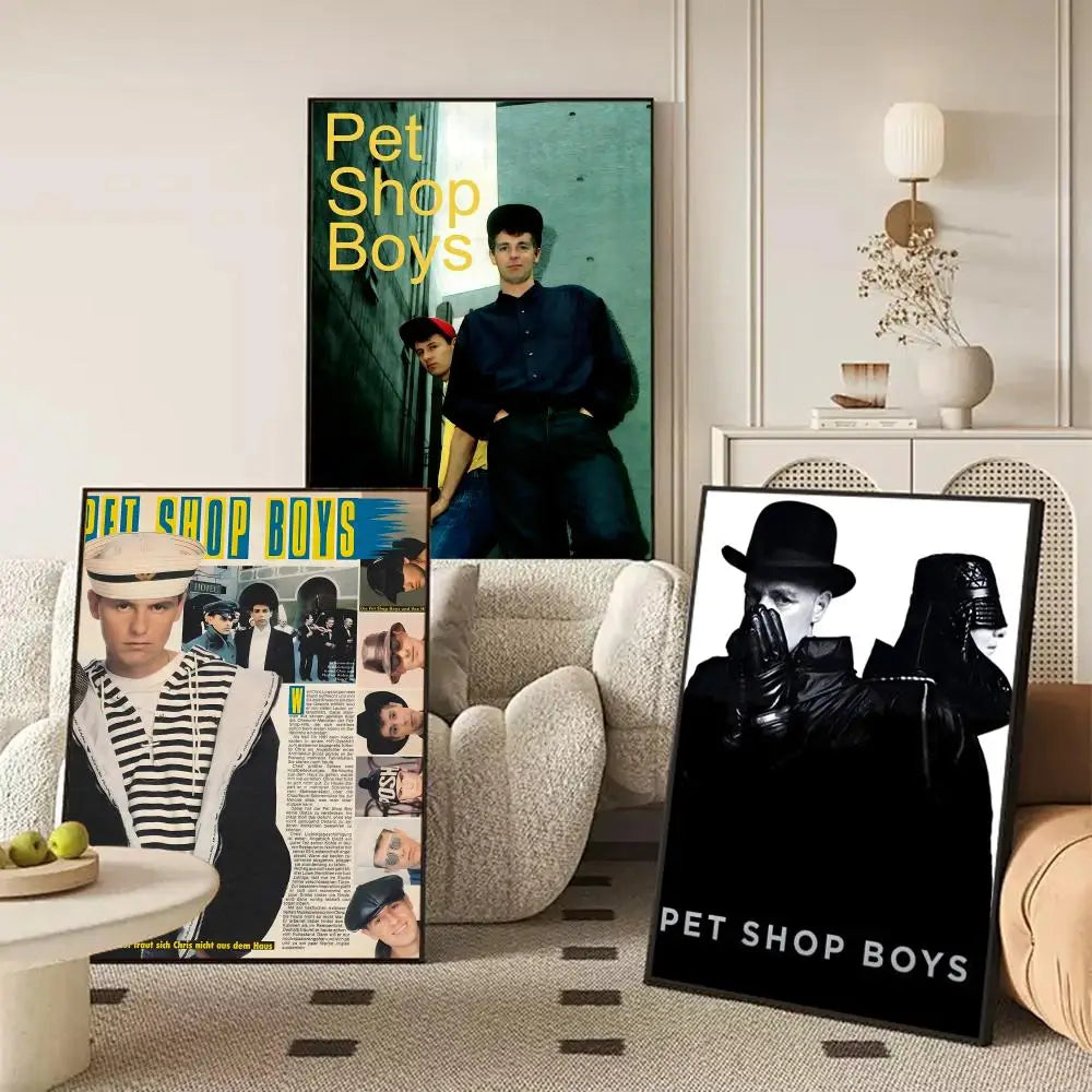 Pet Shop Boys Poster Removable Wall Sticker – HD Music Decal Music Wall Poster Axl