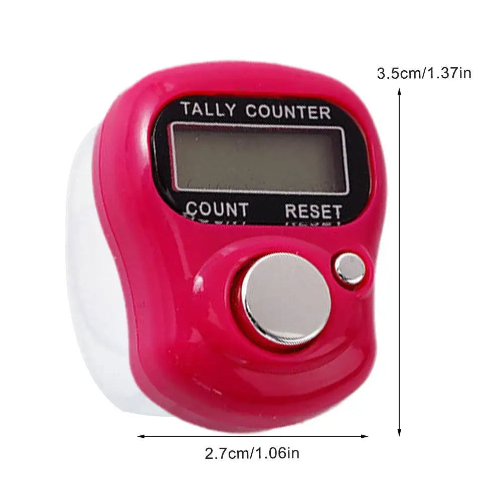 Mini Digital Finger Ring Counter – Knitting Row & Tally Clicker Finger Ring Counter Axl