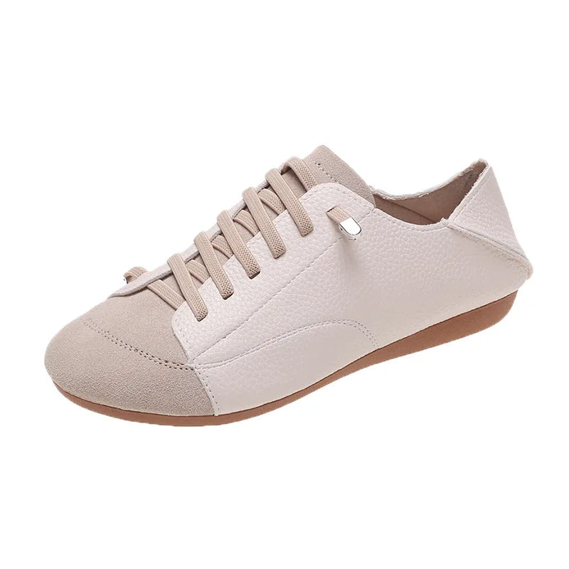 Women's Harajuku Flat Loafers – Wide Toe Lace-Up Slip-On Mules Women's Flat Loafers Axl