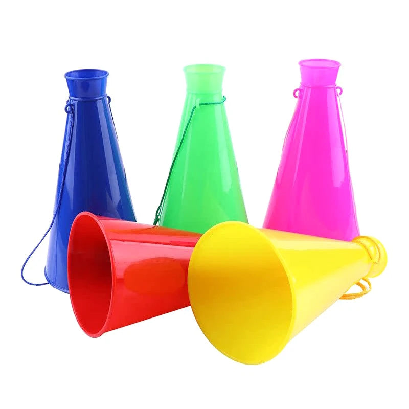 Plastic Trumpet Horn – Cheerleading Noisemaker for Sports & Parties Party Noisemaker Horn Axl