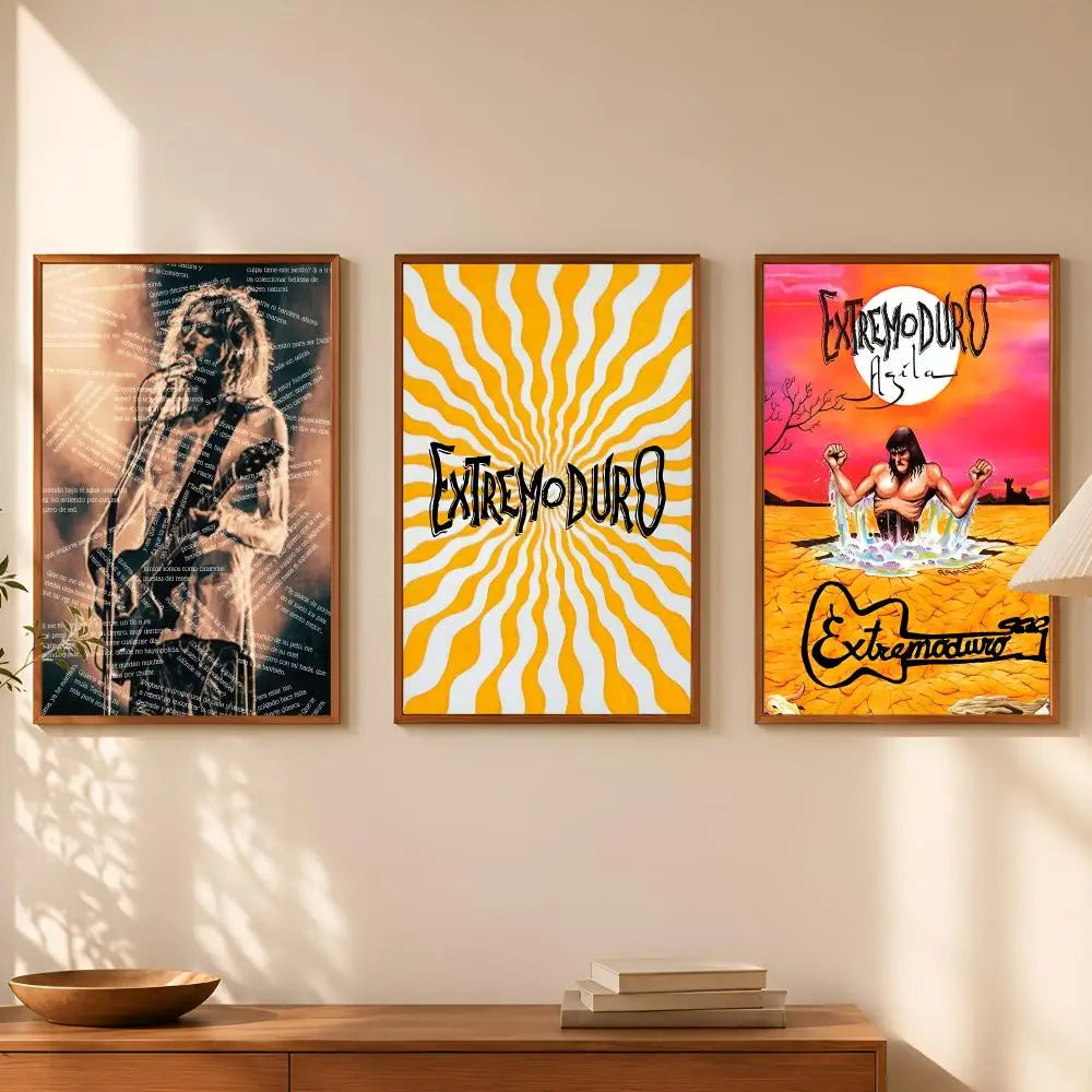 Extremoduro Band HD Self-Stick PVC Wall Art Poster | Waterproof Wall Art Poster Axl