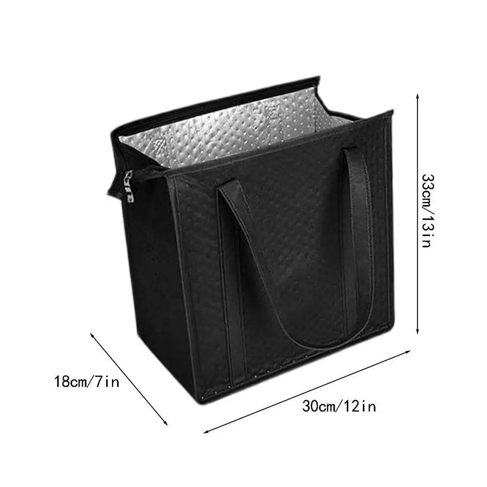 Insulated Cooler Tote Bag | Reusable Grocery & BBQ Shopping Bag Insulated Cooler Tote Axl Black