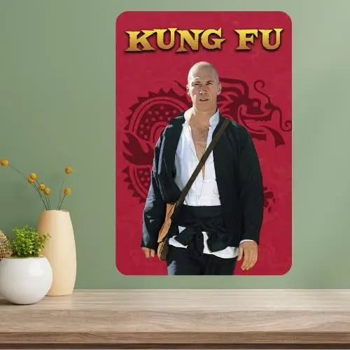 Kung Fu Classic TV Show Metal Poster Sign | Retro Wall Art Metal Wall Sign Axl aluminum sign aluminum 20x30cm